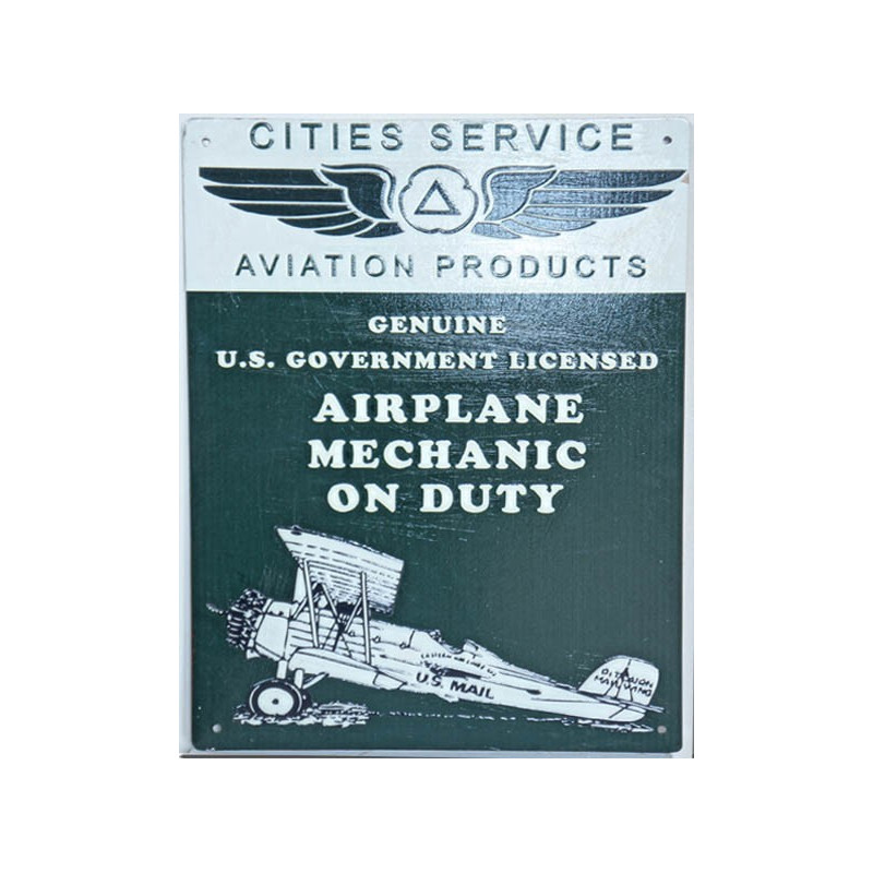 Plaque émaillée aviation