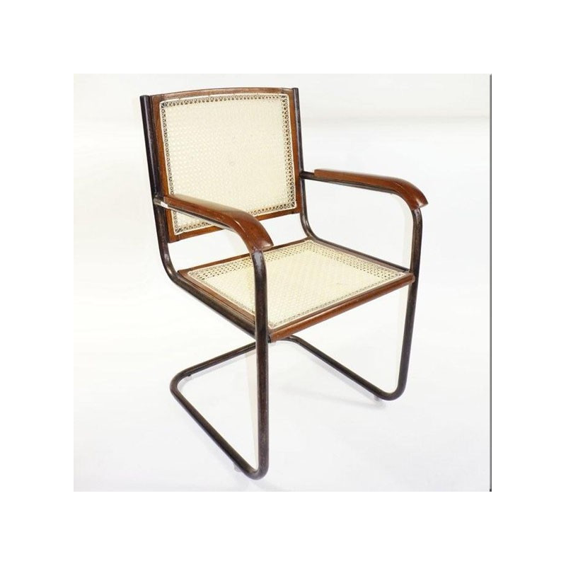 Chaise avec accoudoirs attachés