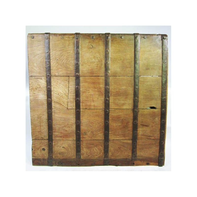 Iron and teakwood panel