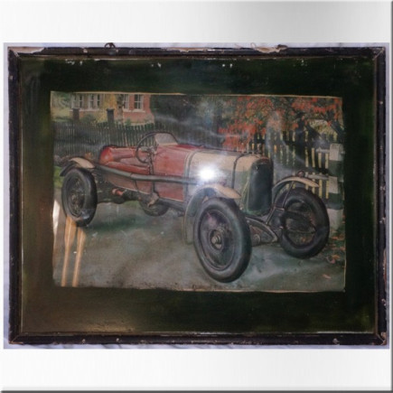 Framed photo of a racing car