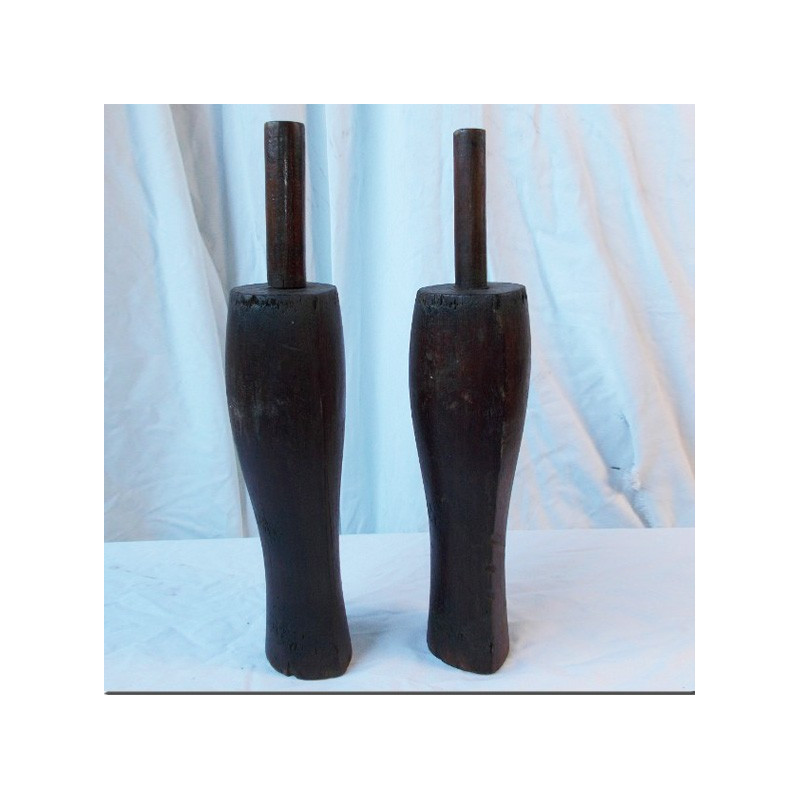 Moule à bottes en bois