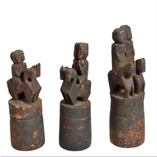 Carved wooden Naga box