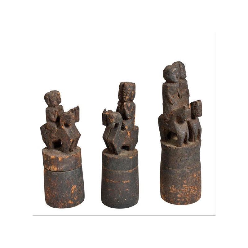 Carved wooden Naga box