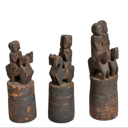 Carved wooden Naga box