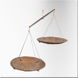 Rattan two-plate balance