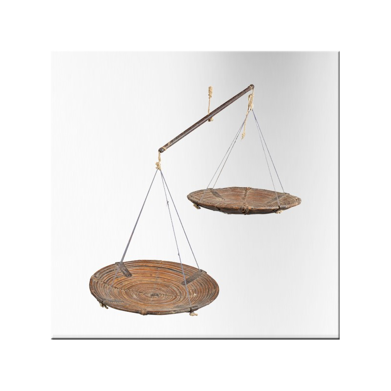 Rattan two-plate balance
