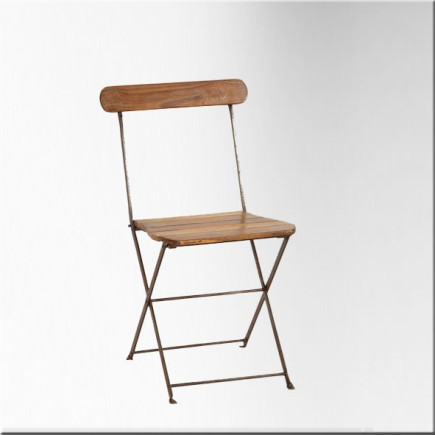 Vente de chaises pliantes en fer et bois