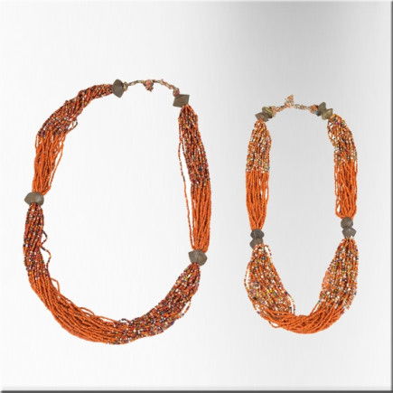  Tibetan necklace with glass beads