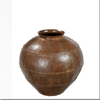 Riveted iron jar