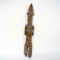 Male figure, Nigeria, Ibo. Wood with brown patina