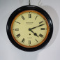 Wooden bar clock, black finish