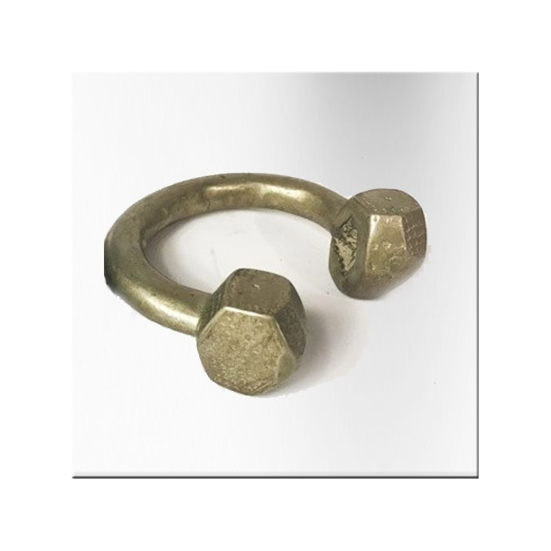 Brass bracelet, Djerma, Niger.