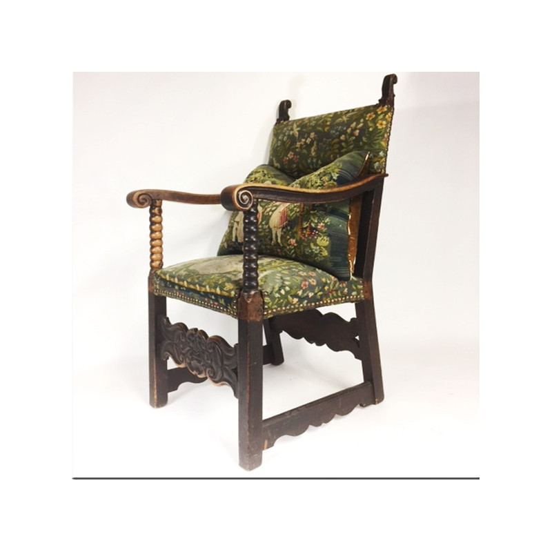 Fauteuil fribourgeois Suisse fin XVIIème siècle