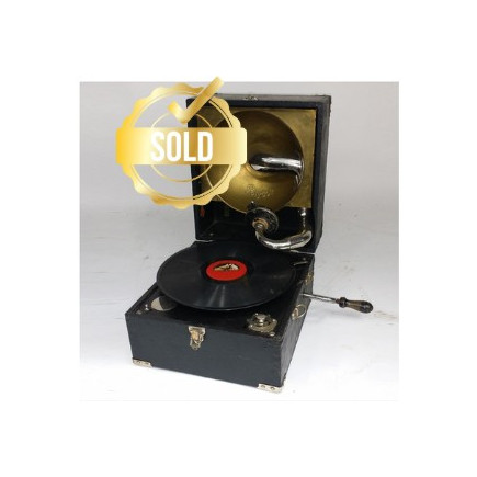 Gramophone in his box