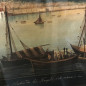 Gouache Napolitaine baie de Naples XIXème siècle