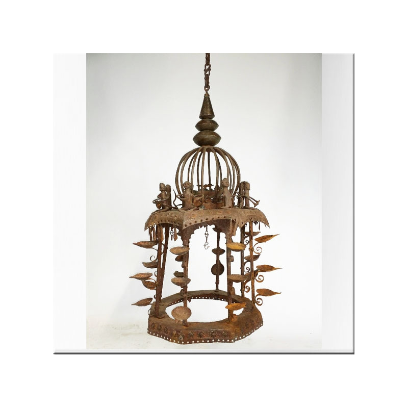 Wrought iron lantern