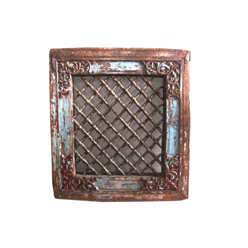 Teak and iron moucharabieh