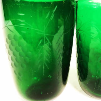 Verre à limonade de couleur verte