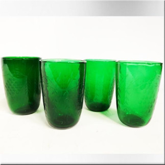 Verre à limonade de couleur verte