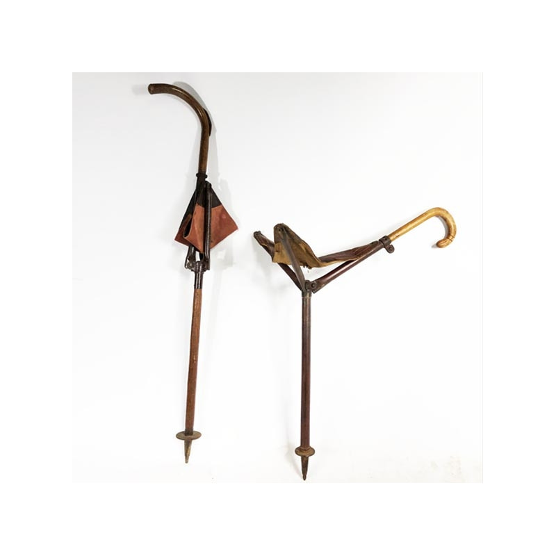 Folding cane stool