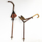 Folding cane stool