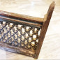 Teak and twisted iron railing