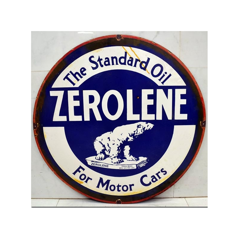Round enamelled plate ZEROLENE