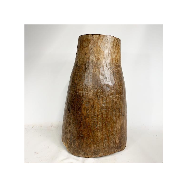 Hollowed wooden tree trunk