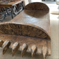 Naga carved wooden bed/table