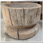 Wooden mortar