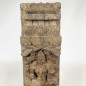 Panneau en teck sculpté de scènes de vie XIXème siècle