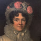 Huile sur toile. Portrait de Marie Charlotte Hyacinthe de la Vallée Rarécourt de Prinodan