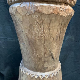 Mortier haut en bois monobloc