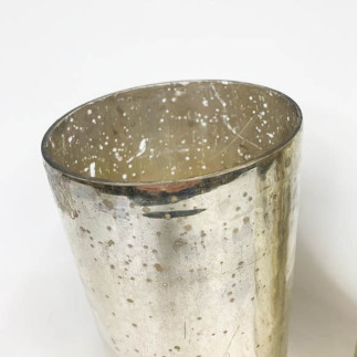 Vases en verre eglomisé (Paire de)