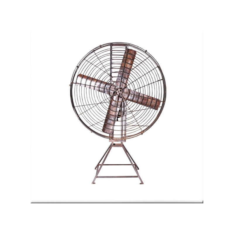Ventilateur cage sur pied avec manivelle