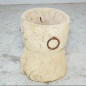 Mortier en bois blanchi