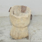Mortier en bois blanchi