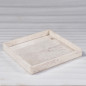 Plateau rectangulaire ne marbre blanc