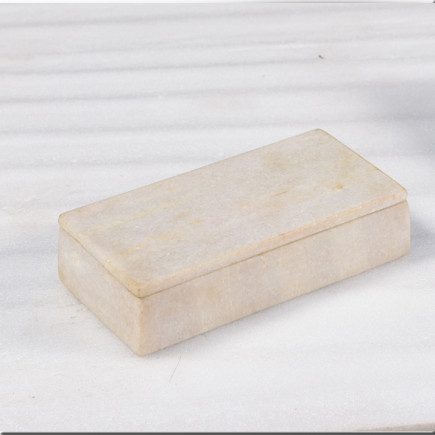 Boite rectangulaire en marbre blanc