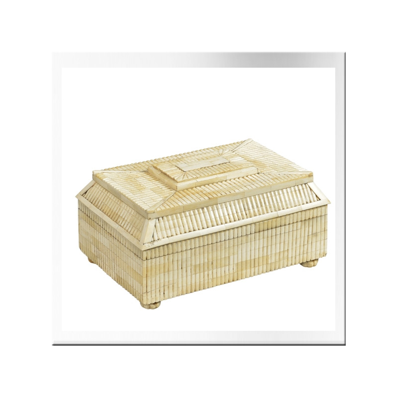 Coffret en bois et os de chameau