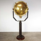 Brass searching lamp on iron base (very big size)