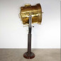 Brass searching lamp on iron base (very big size)