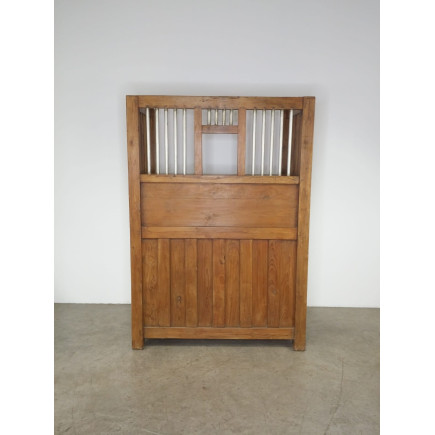 Meuble guichet en teck et laiton