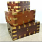 Marine Officer Chest in Fine Wood (Teak, Rosewood, Mahogany) – Various Sizes