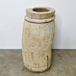 Mortier en bois blanchi - Plusieurs dimensions