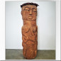 Tambour anthropomorphe en bois Afrique de l'Ouest