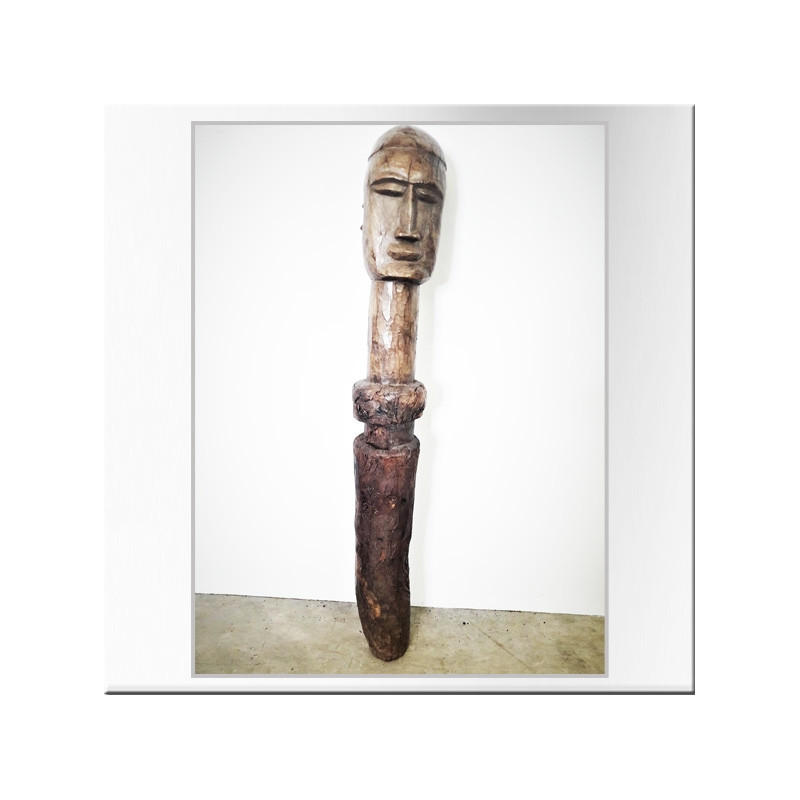 Carved wood post top