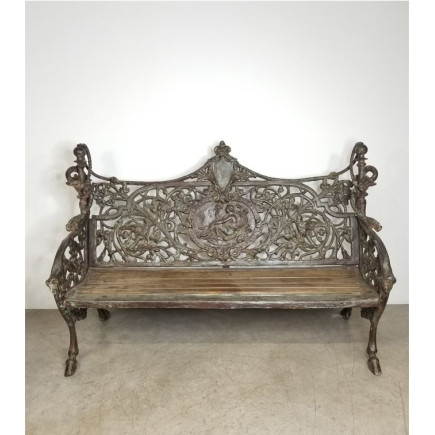 Banc en fonte et teck