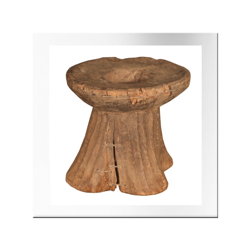 Mortier Naga en bois avec pilon