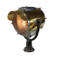 Brass search light on pallet